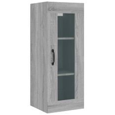 Armoire murale suspendue Sonoma gris 34,5x34x90 cm