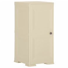 Armoire plastique 40x43x85,5 cm design de bois blanc angora