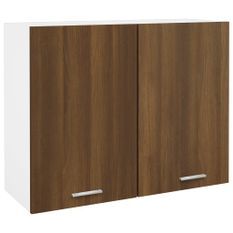 Armoire suspendue Chêne marron 80x31x60 cm Bois d'ingénierie