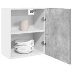 Armoire suspendue Gris béton 50x31x60 cm