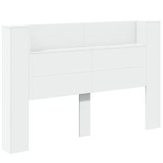 Armoire tête de lit avec LED blanc 160x16,5x103,5 cm