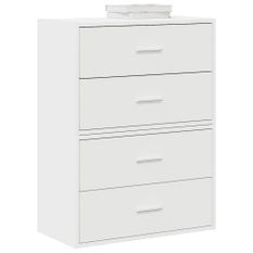 Armoires avec 2 tiroirs 2pcs blanc 60x31x40cm bois d'ingénierie