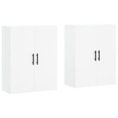 Armoires murales 2 pcs blanc 69,5x34x90 cm