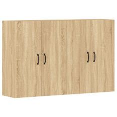 Armoires murales 2 pcs chêne sonoma bois d'ingénierie