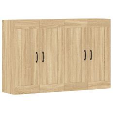 Armoires murales 2 pcs chêne sonoma bois d'ingénierie