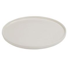Assiette à rebord porcelaine blanche Ocel D 31 cm - Lot de 4