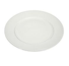 Assiette ronde porcelaine blanche Licia D 20 cm