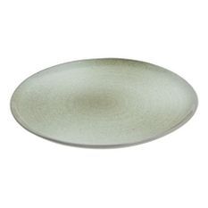 Assiette ronde porcelaine vert menthe Uchi D 23 cm
