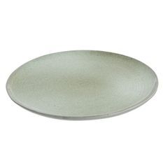Assiette ronde porcelaine vert menthe Uchi D 27 cm
