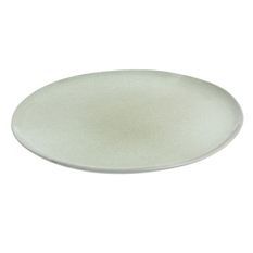 Assiette ronde porcelaine vert menthe Uchi D 34 cm