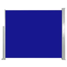 Auvent latéral rétractable 120 x 300 cm Bleu