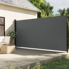 Auvent latéral rétractable anthracite 200x500 cm