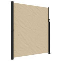 Auvent latéral rétractable beige 220x500 cm