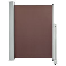 Auvent latéral rétractable de patio 100x300 cm Marron 2