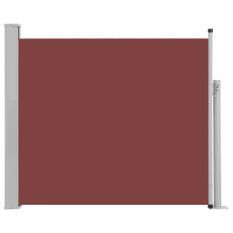 Auvent latéral rétractable de patio 100x300 cm Marron