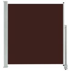 Auvent latéral rétractable de patio 140 x 300 cm Marron