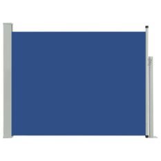 Auvent latéral rétractable de patio 140x500 cm Bleu 2