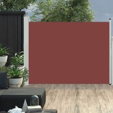 Auvent latéral rétractable de patio 140x500 cm Marron 2