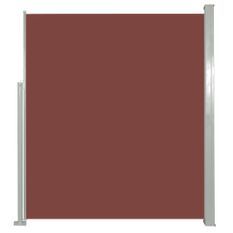 Auvent latéral rétractable de patio 160 x 300 cm Marron