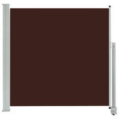 Auvent latéral rétractable de patio 160x300 cm Marron