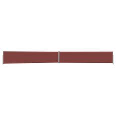 Auvent latéral rétractable de patio 170x1200 cm Marron