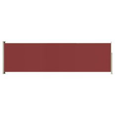 Auvent latéral rétractable de patio 180x600 cm Rouge