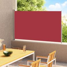 Auvent latéral rétractable de patio 200x300 cm Rouge