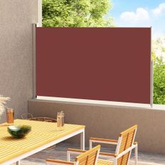 Auvent latéral rétractable de patio 220x300 cm Marron 2