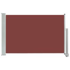 Auvent latéral rétractable de patio 60x300 cm Marron