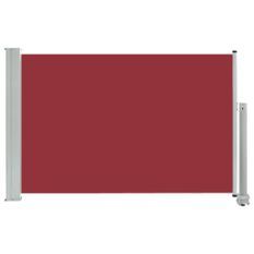 Auvent latéral rétractable de patio 60x300 cm Rouge