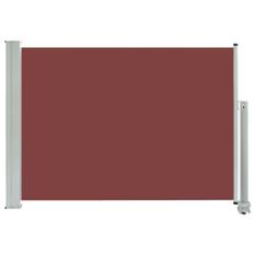 Auvent latéral rétractable de patio 80x300 cm Marron
