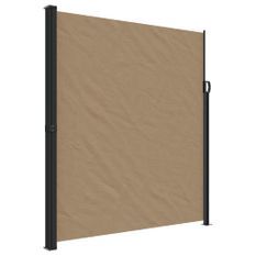 Auvent latéral rétractable taupe 220x500 cm