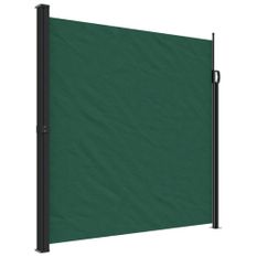 Auvent latéral rétractable vert foncé 200x300 cm