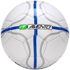 AVENTO Ballon de football - Blanc, bleu et gris