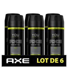 AXE Déodorant Homme You Bodyspray - 24h de Fraîcheur Non-Stop - Antibactérien - Lot de 6 x 150 ml - 900 ml