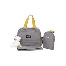 BABY ON BOARD Sac a langer URBAN YELLOWSTONE - gris/moutarde