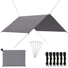 Bâche d'extérieur 3x2,85 m Gris