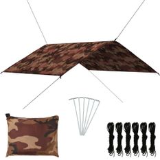 Bâche d'extérieur 4x4 m Camouflage