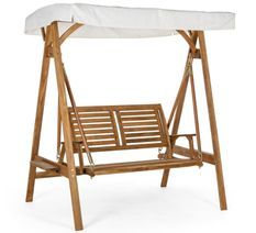 Balancelle 2 places NOEMI – bois d’acacia huilé & coussins hydrofuges