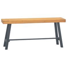 Banc 110 cm Bois massif de teck