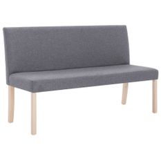 Banc 139,5 cm Gris clair Polyester Riza