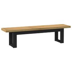 Banc à manger NOAIN pieds en forme de U 180x40x45 cm massif pin