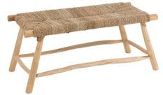 Banc bois teck naturel Timo L 100 cm