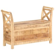 Banc d'entrée 103x33x72 cm Bois de manguier solide