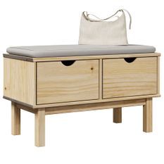 Banc de couloir OTTA 80x40x45 cm bois de pin massif