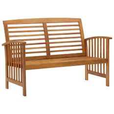 Banc de jardin 119 cm Bois d'acacia solide 2