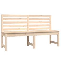 Banc de jardin 157,5 cm bois massif de pin