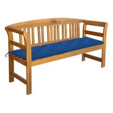 Banc de jardin avec coussin 157 cm Bois d'acacia massif 26