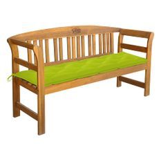 Banc de jardin avec coussin 157 cm Bois d'acacia massif 10