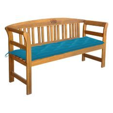 Banc de jardin avec coussin 157 cm Bois d'acacia massif 5